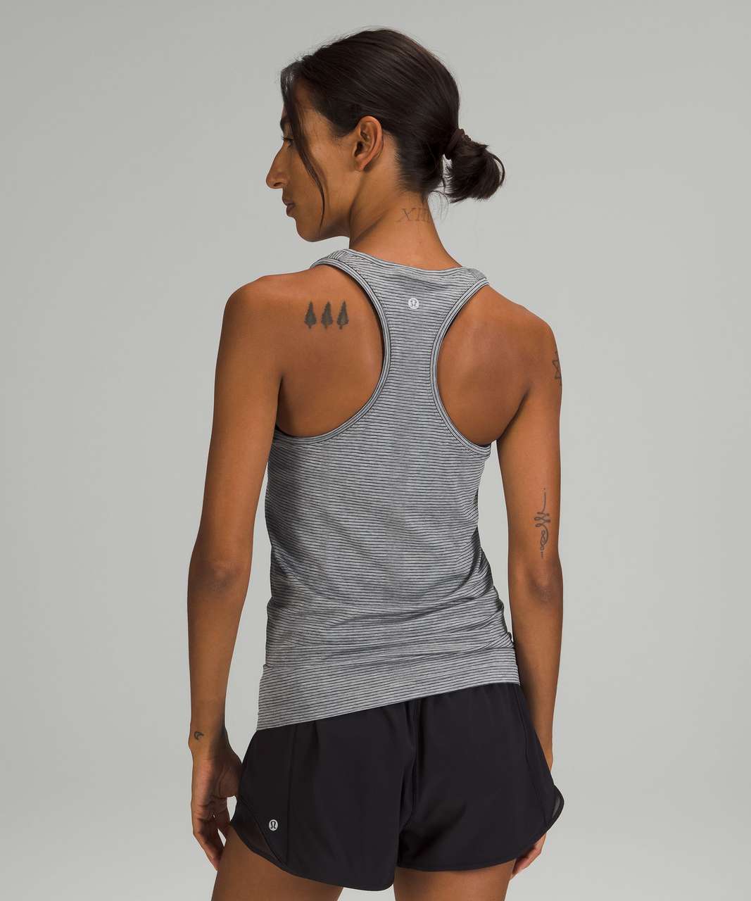 Lululemon Swiftly Tech Racerback Tank Top 2.0 - Tetra Stripe Asphalt Grey / Black / Alpine White / Rhino Grey