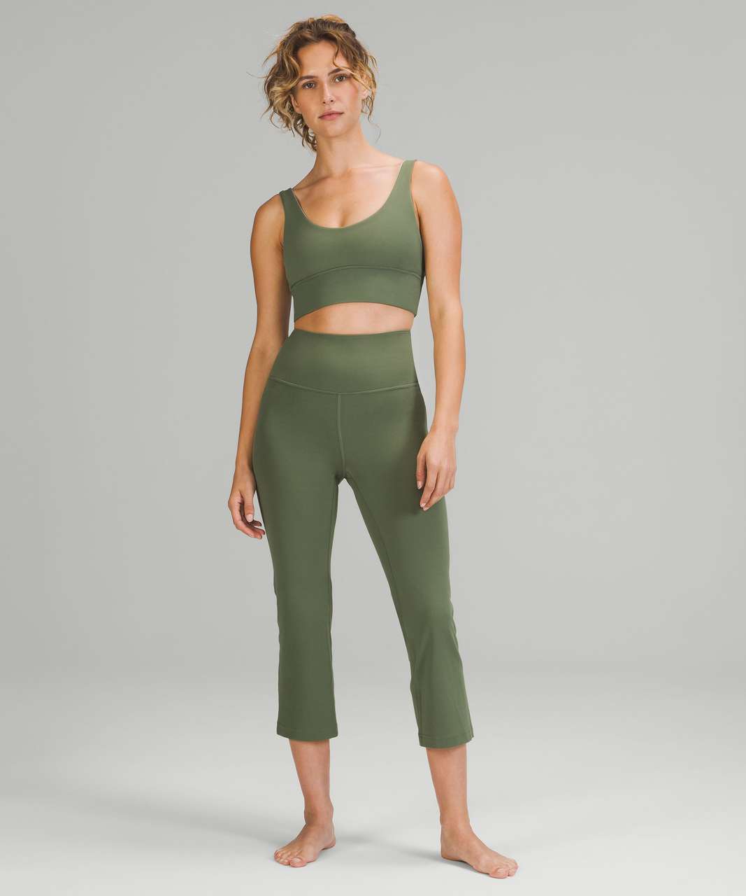 Lululemon Align Reversible Bra *Light Support, A/B Cup - Green Twill /  Light Sage - lulu fanatics