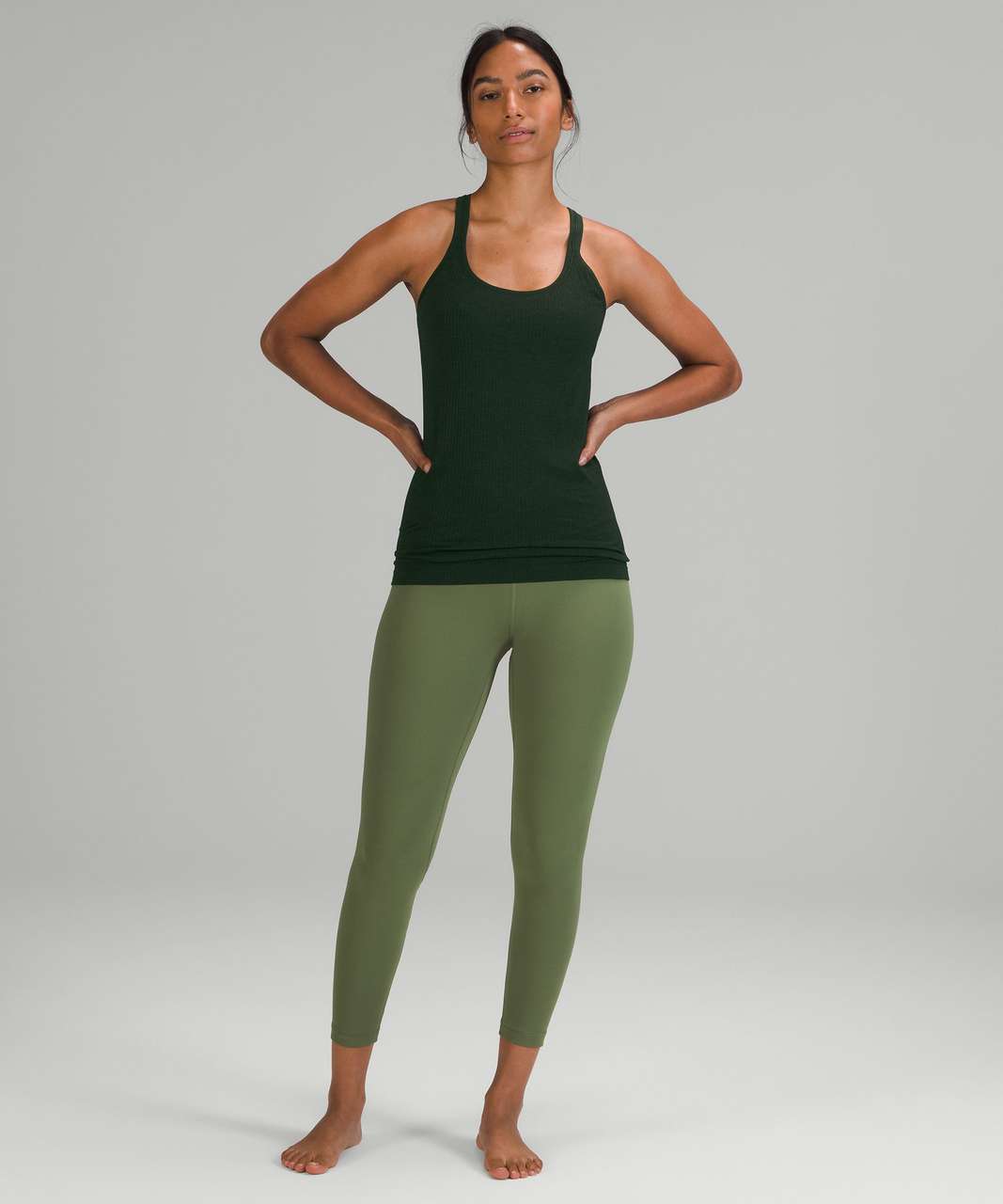 Lululemon Ebb to Street Tank Top - Rainforest Green