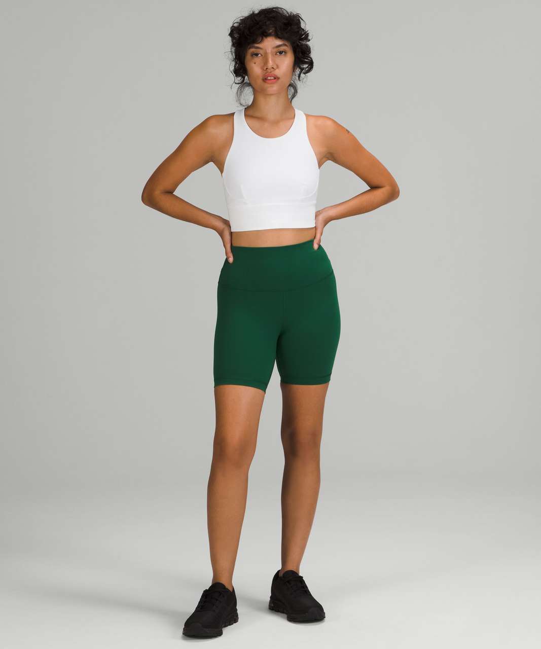 Lululemon Wunder Train High-Rise Short 6 - Everglade Green - lulu fanatics