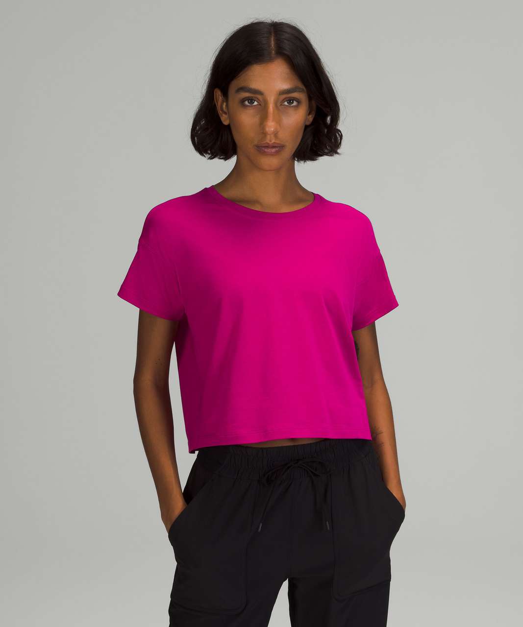 Buy Lululemon T-Shirts On Sale - Cloudy Wash Ripened Raspberry