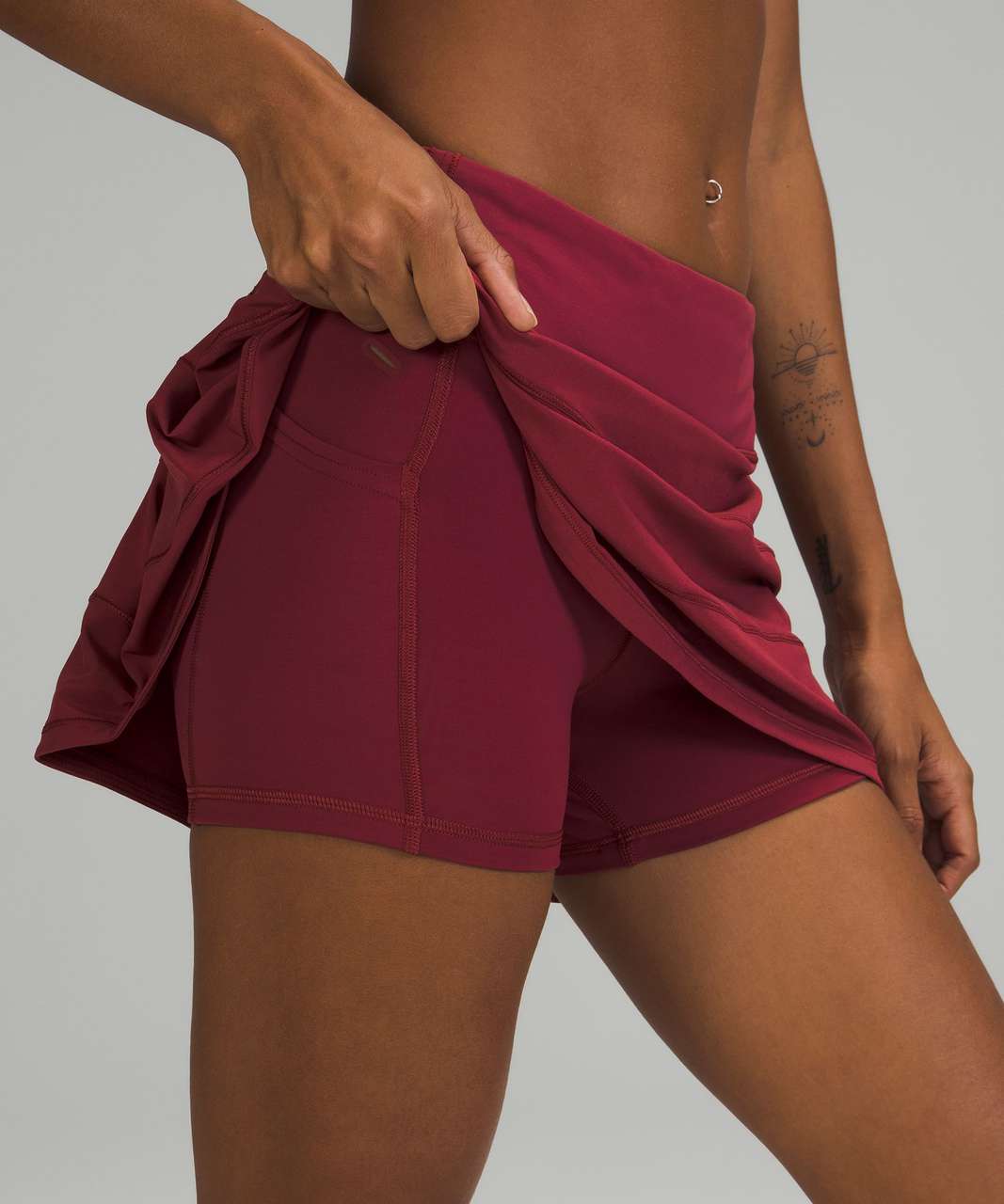 Lululemon Pace Rival Mid-Rise Skirt - Mulled Wine