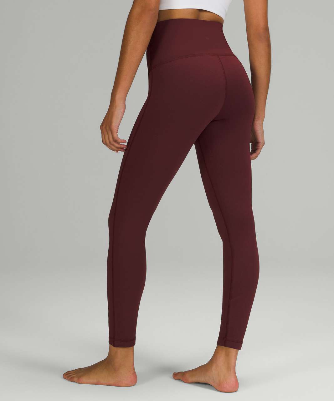 Wunder Lounge Super High-Rise Tight 28, Red Merlot