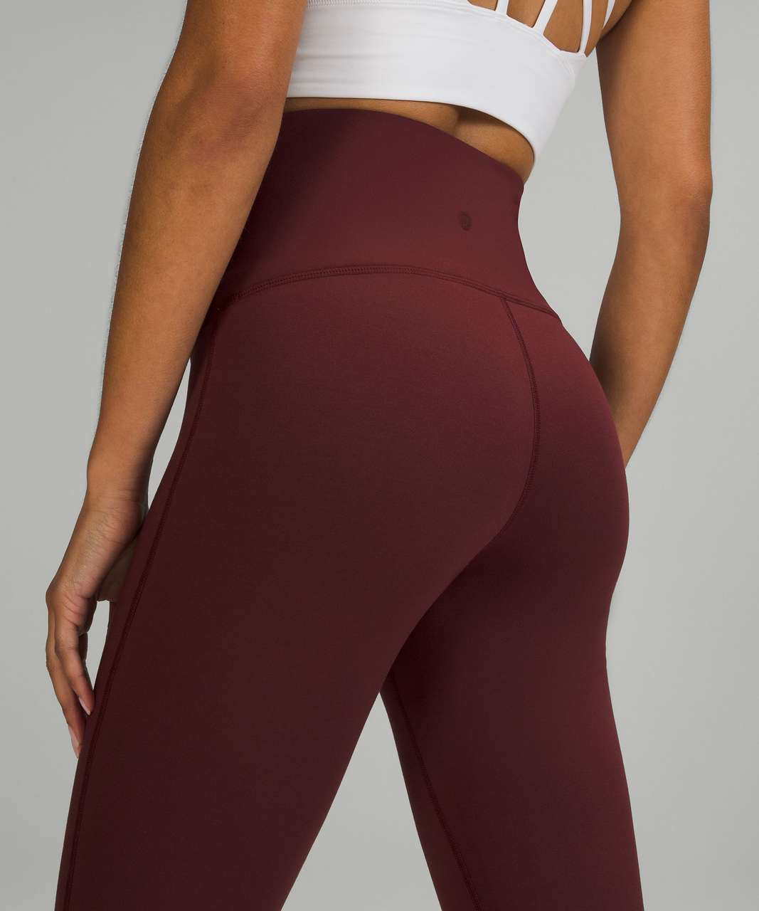 Lululemon Wunder Lounge Super-High-Rise Tight 28" - Red Merlot