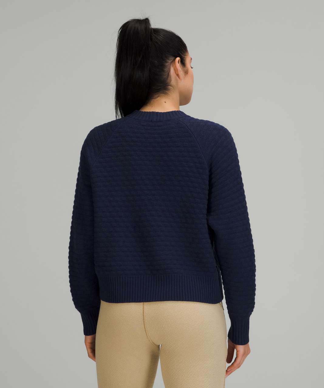 Lululemon Texture Play Crew Sweater - Night Sea