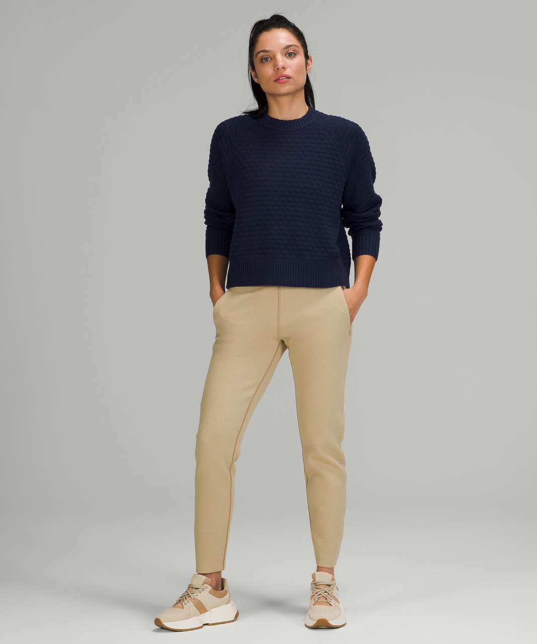 Lululemon Texture Play Crew Sweater - Night Sea