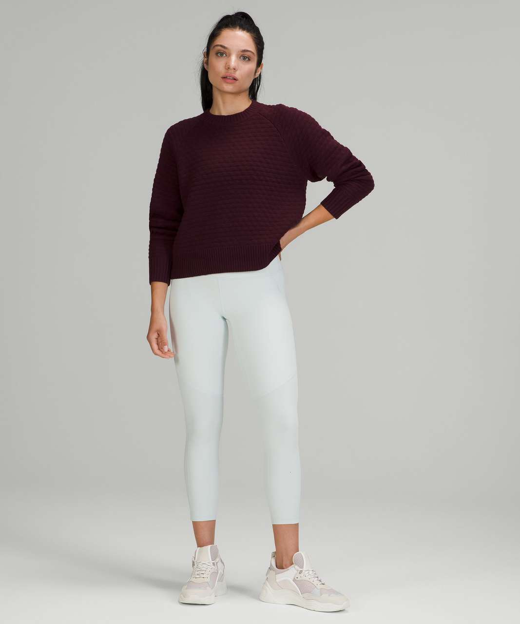 Lululemon Texture Play Crew Sweater - Cassis