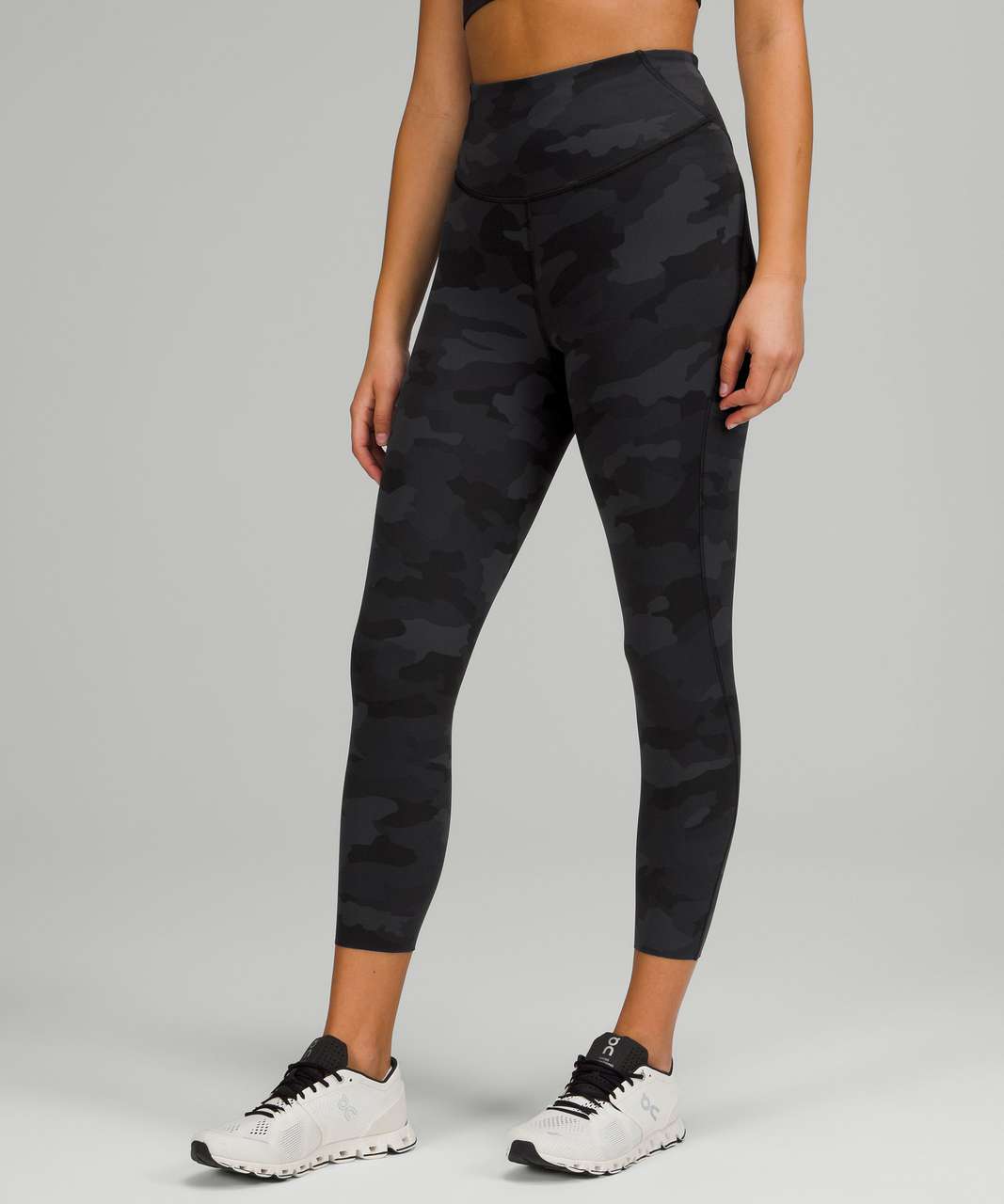 Lululemon Base Pace High-Rise Crop 23 - Heritage 365 Camo Deep Coal Multi  - lulu fanatics