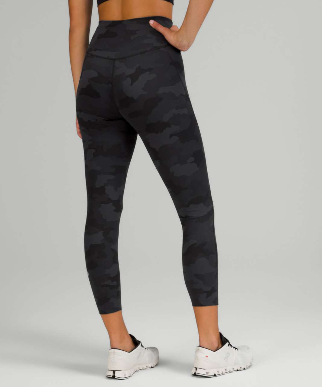 Lululemon Base Pace High-Rise Crop 23 - Heritage 365 Camo Deep Coal Multi  - lulu fanatics