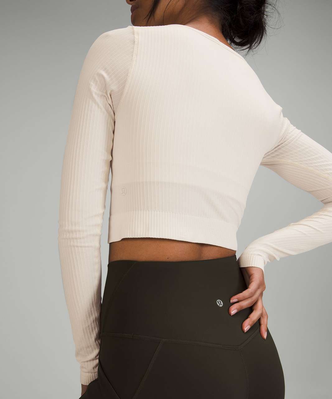 Lululemon Ebb to Street Long Sleeve - White Opal