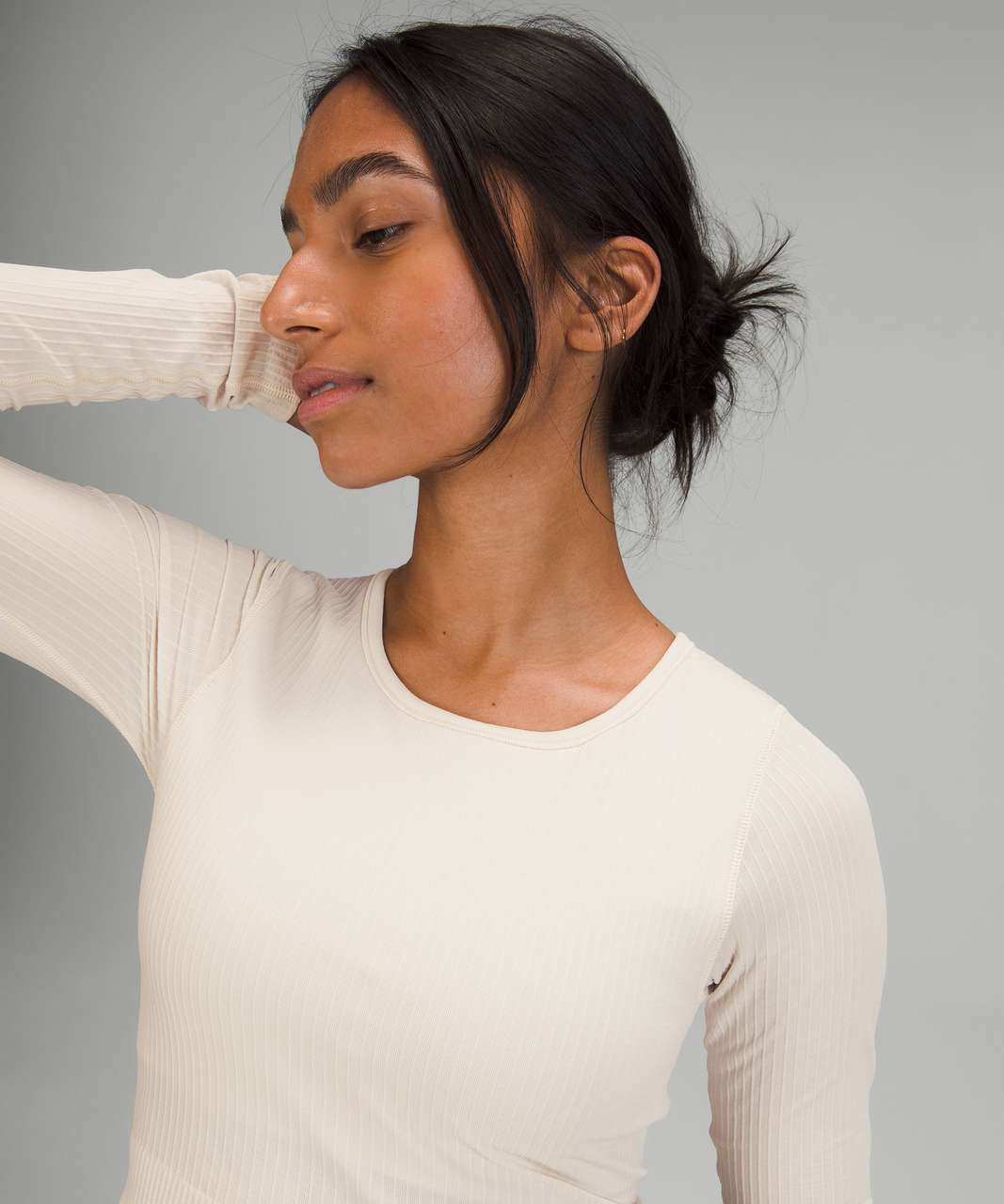 Lululemon Ebb to Street Long Sleeve - White Opal