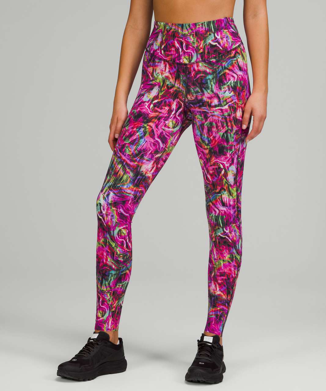 Buy the Lululemon Multicolor Purple Orange Pink Leggings