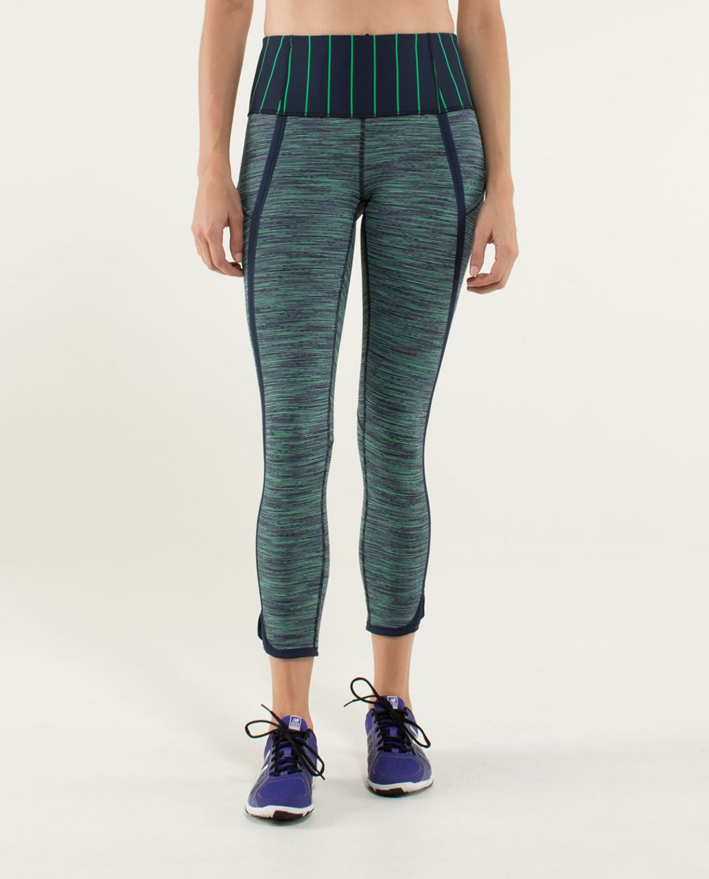 Lululemon Pace Rival Crop Space Dye Twist Leggings