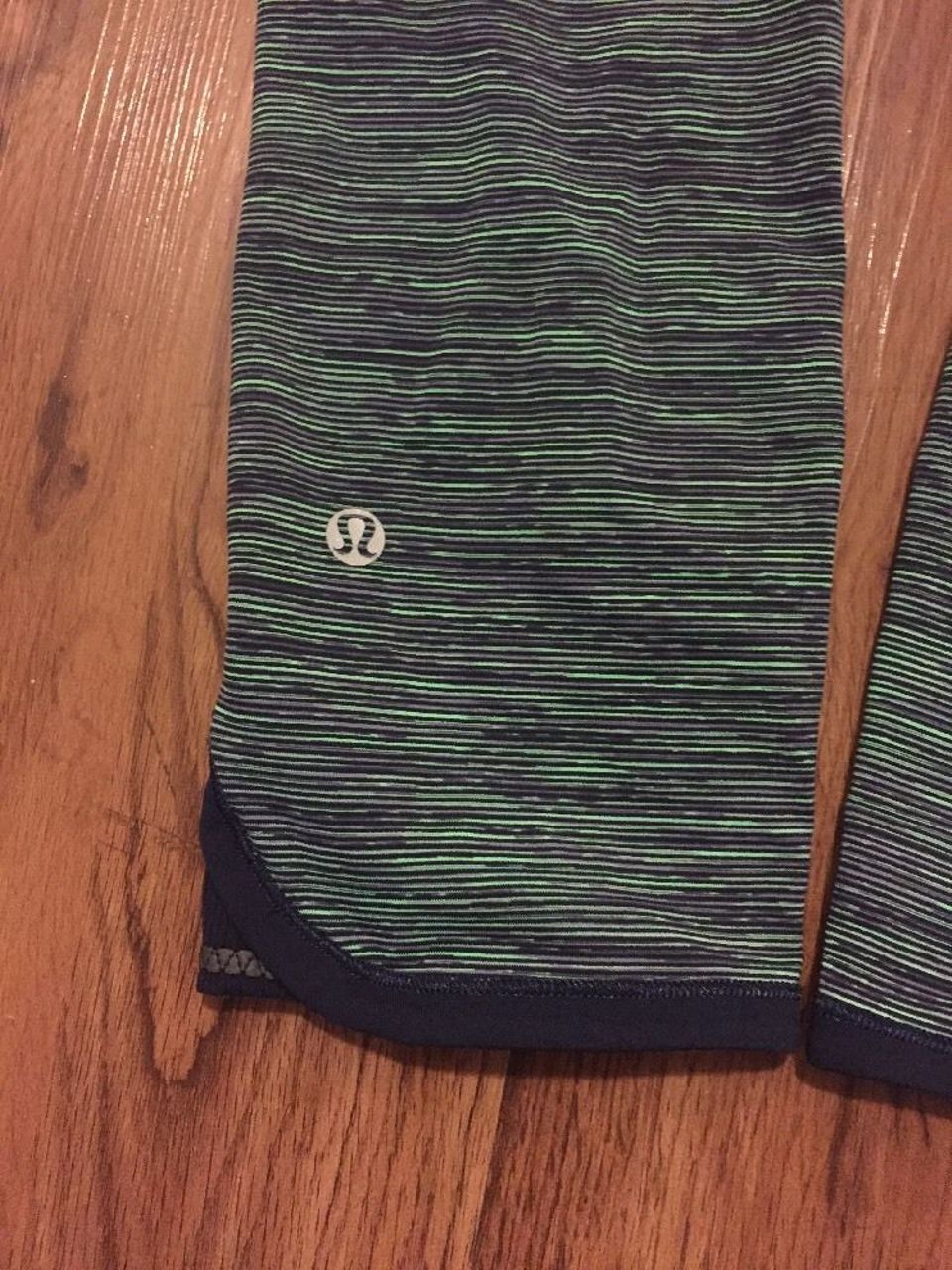 Lululemon Can't Stop Crop - Wee Are From Space Green Bean / Slalom Stripe Inkwell / Inkwell