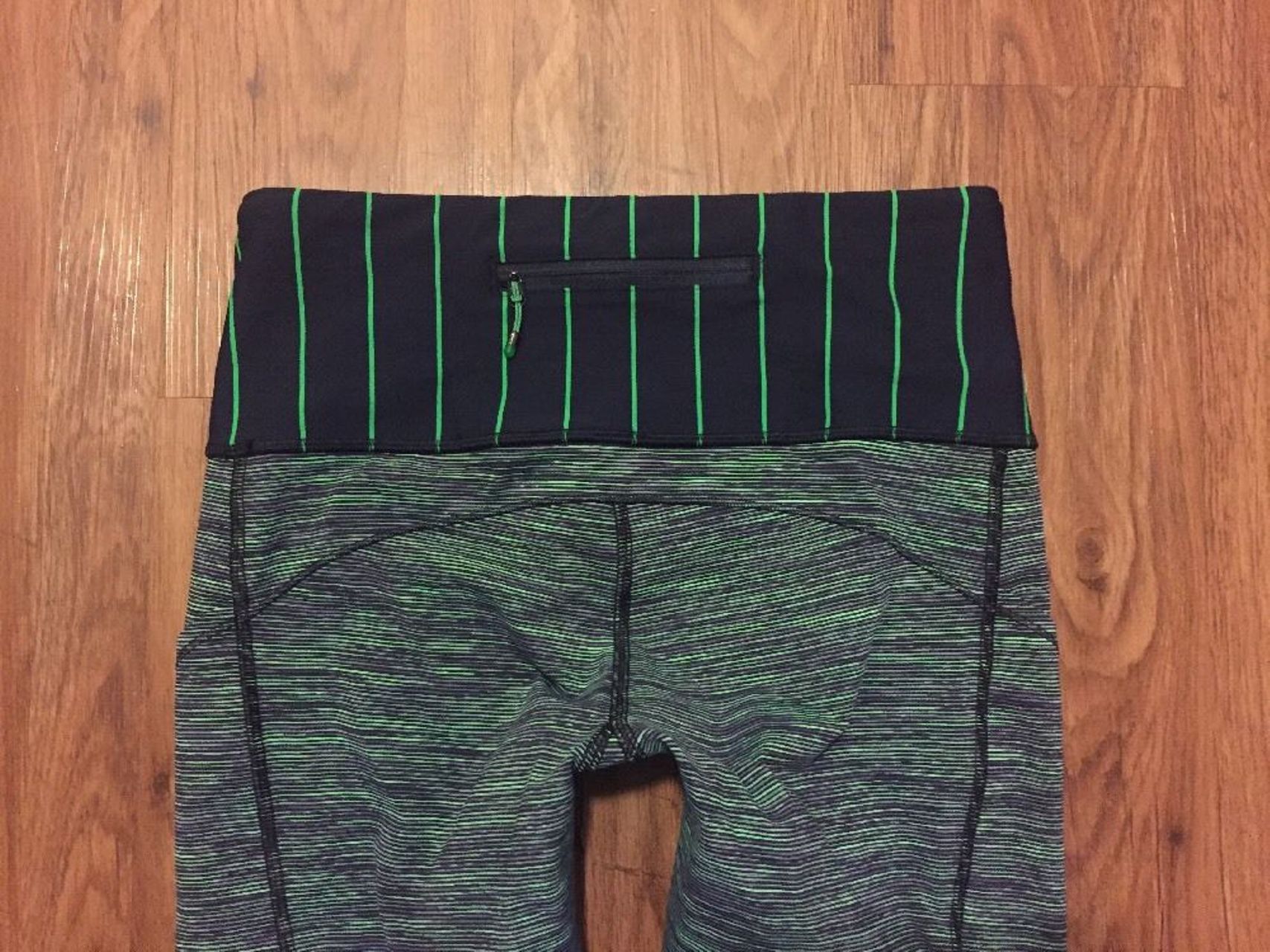 Lululemon Can't Stop Crop - Wee Are From Space Green Bean / Slalom Stripe Inkwell / Inkwell