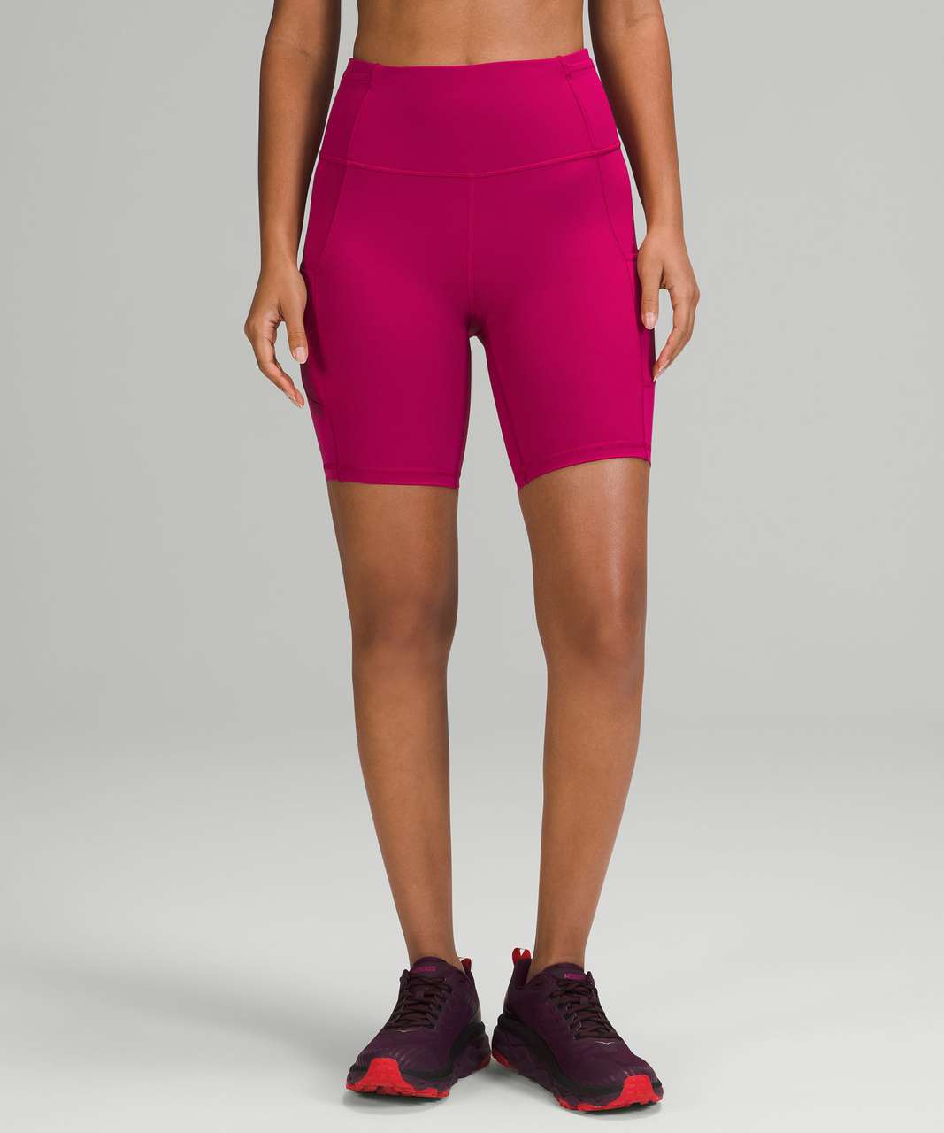 Lululemon Fast and Free High-Rise Short 8" - Wild Berry