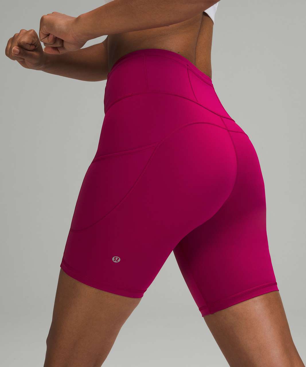 Lululemon Fast and Free High-Rise Short 8" - Wild Berry