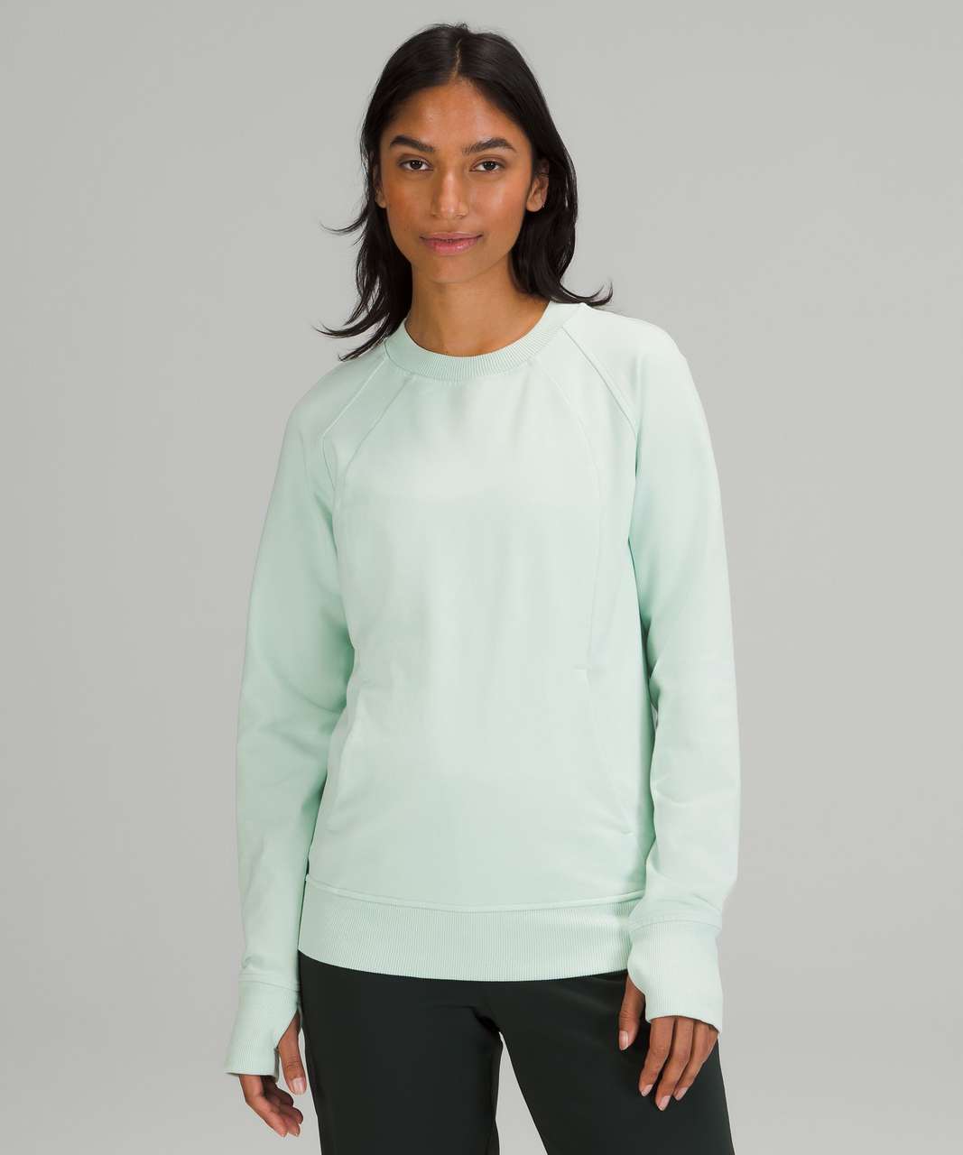 Lululemon Scuba Crew - Delicate Mint - lulu fanatics