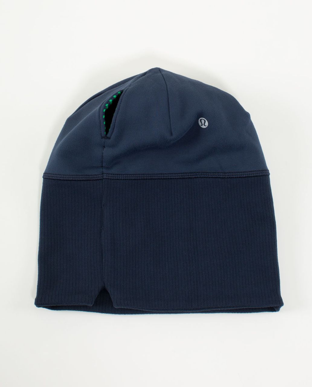 Lululemon Run With Me Toque - Hyper Stripe Green Bean / Inkwell