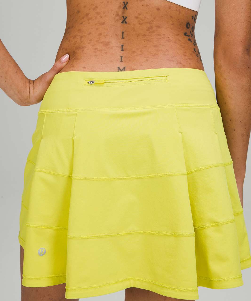 Lululemon Pace Rival Mid-Rise Skirt *Tall - Yellow Serpentine