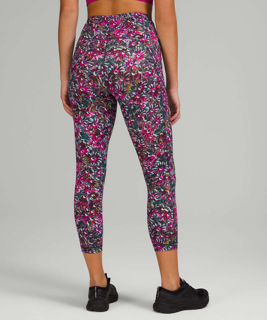 Lululemon Fast and Free High Rise Crop 23 - Heritage 365 Camo Crispin Green  Multi - lulu fanatics