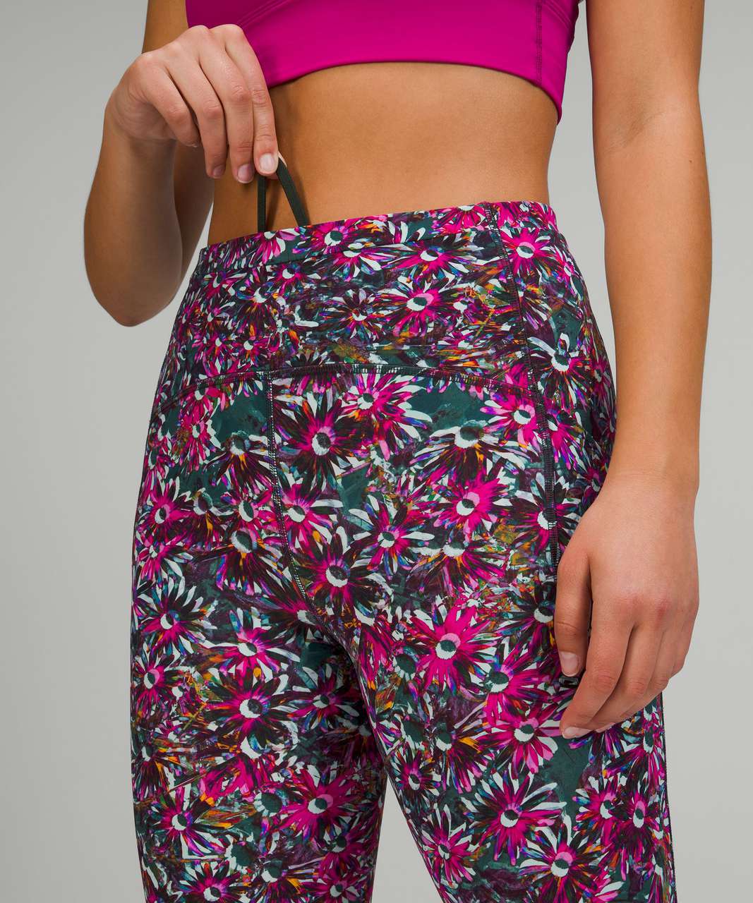 Lululemon Floral Print Crop Leggings Size 8