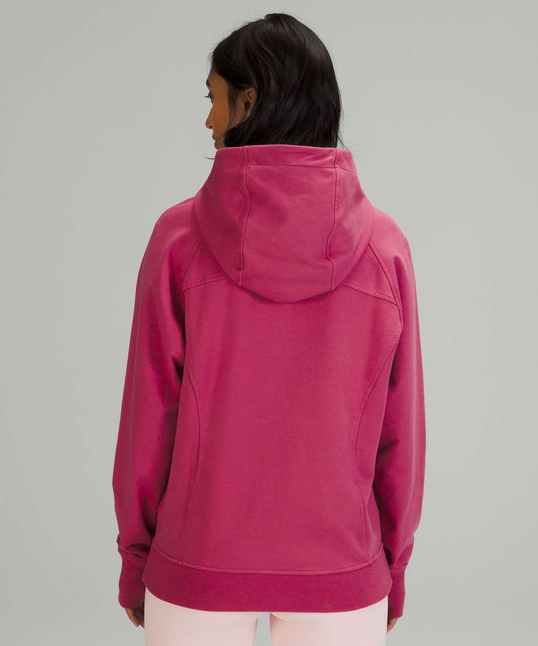 lululemon Scuba half zip hoodie pink lychee XS/S, Women's Fashion