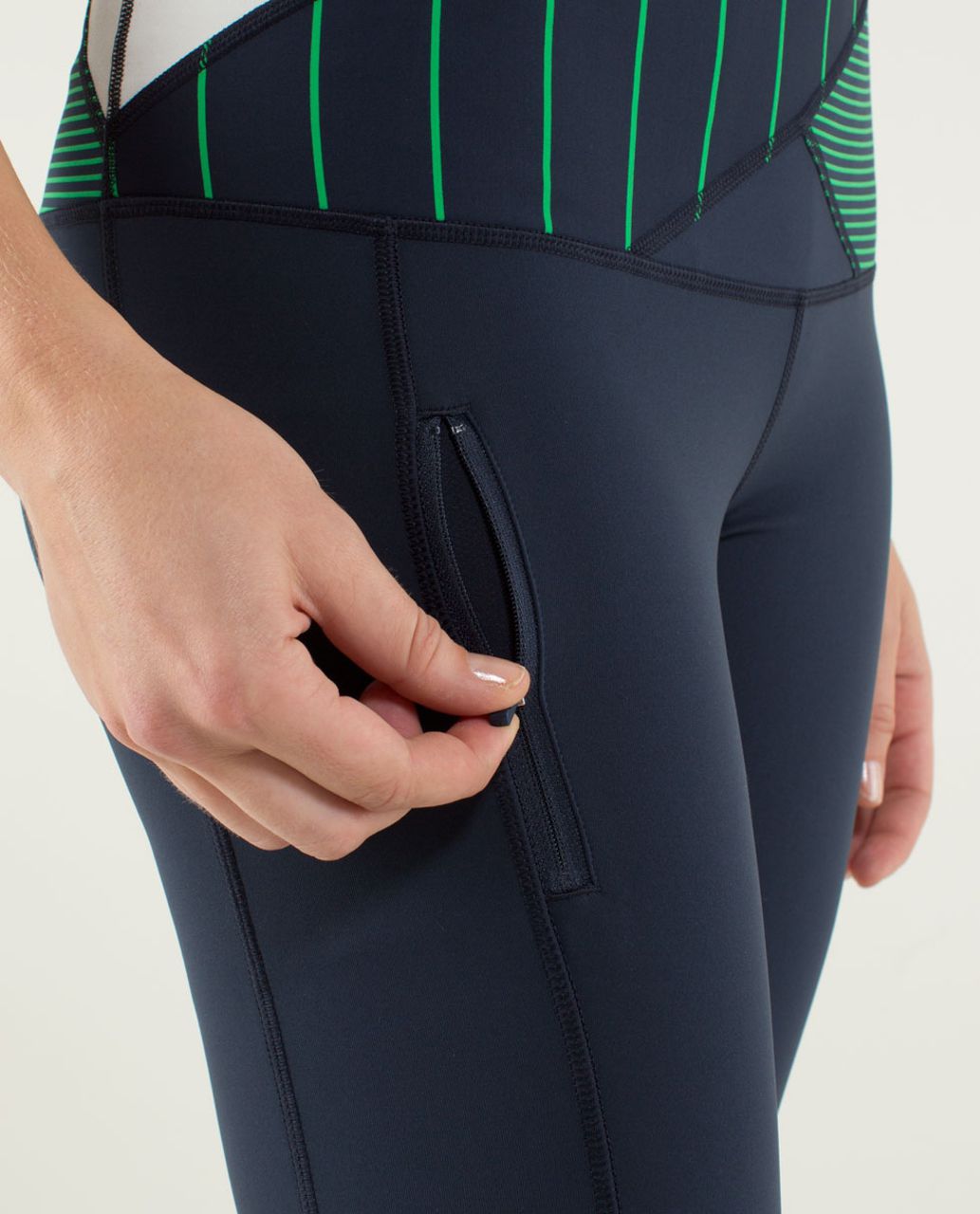 Lululemon Can't Stop Pant - Inkwell / Slalom Stripe Inkwell / Hyper Stripe Green Bean