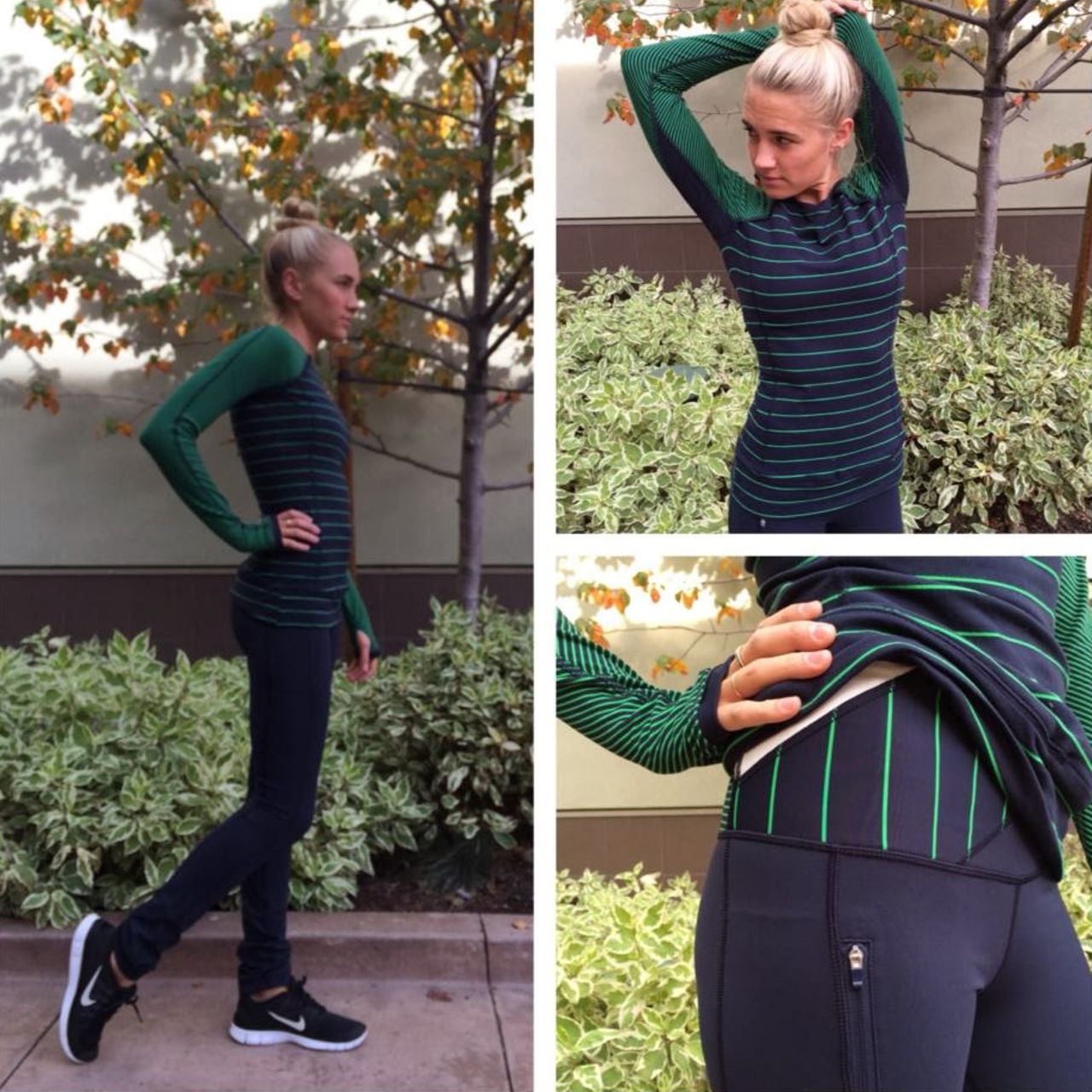 Lululemon Can't Stop Pant - Inkwell / Slalom Stripe Inkwell / Hyper Stripe Green Bean