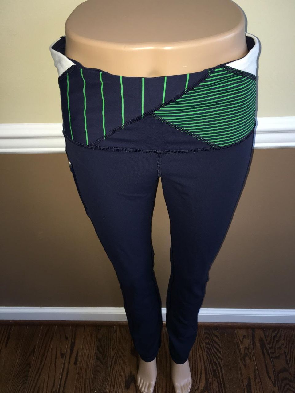 Lululemon Can't Stop Pant - Inkwell / Slalom Stripe Inkwell / Hyper Stripe Green Bean