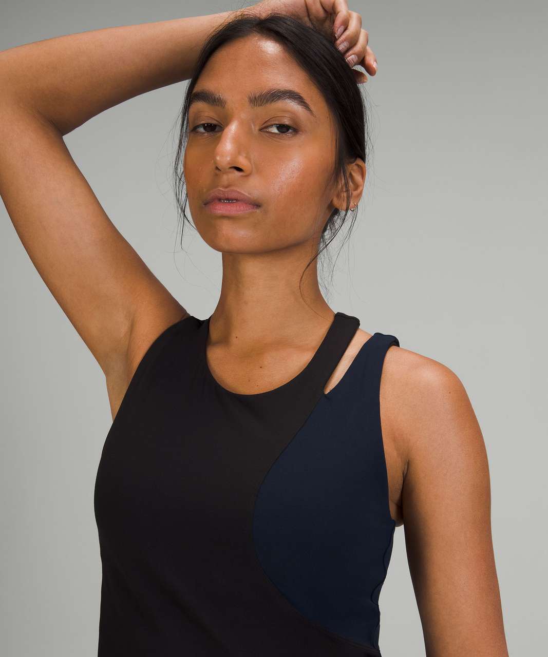 Lululemon Nulu Asymmetrical Yoga Tank Top - Black / True Navy