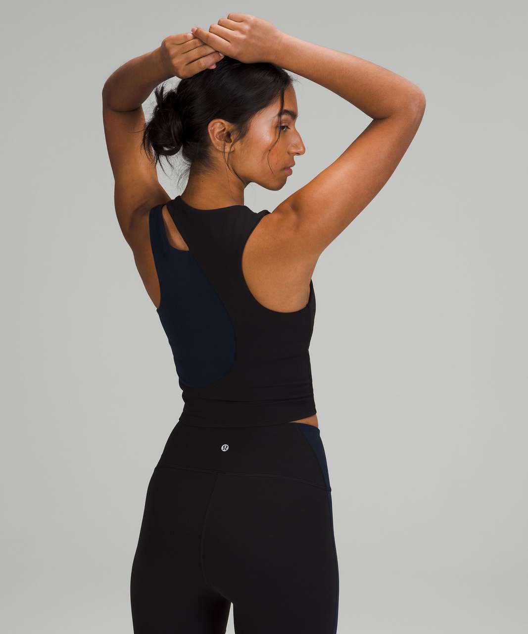 Lululemon Nulu Asymetric Yoga Tank Black/Navy Size 4