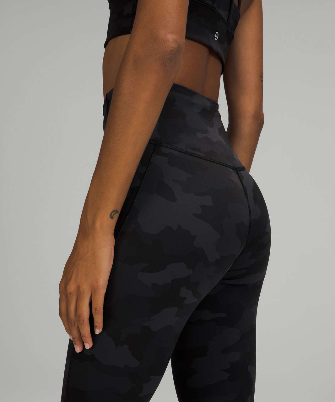 Lululemon Base Pace High-Rise Crop 17" - Heritage 365 Camo Deep Coal Multi