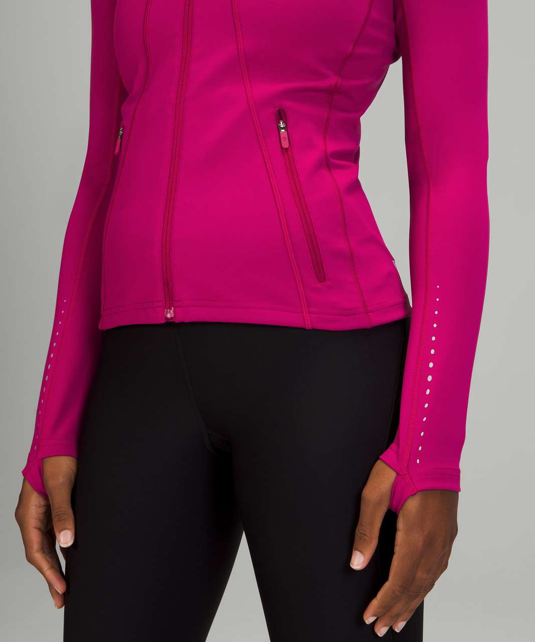 Lululemon Rain Repellent Running Jacket - Wild Berry - lulu fanatics