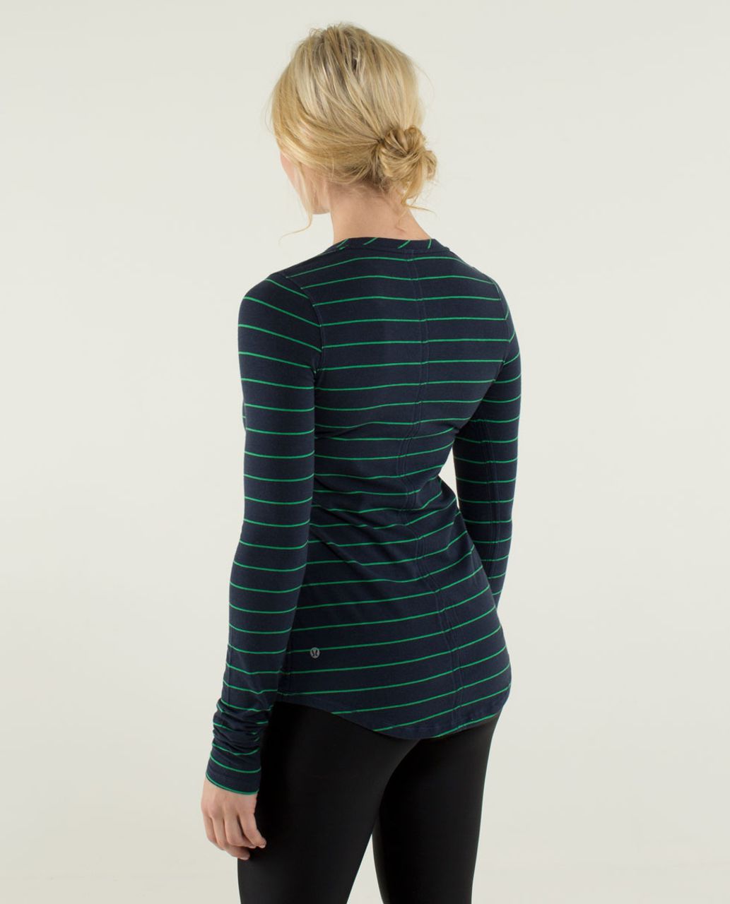 Lululemon Karma Long Sleeve - Slalom Stripe Inkwell