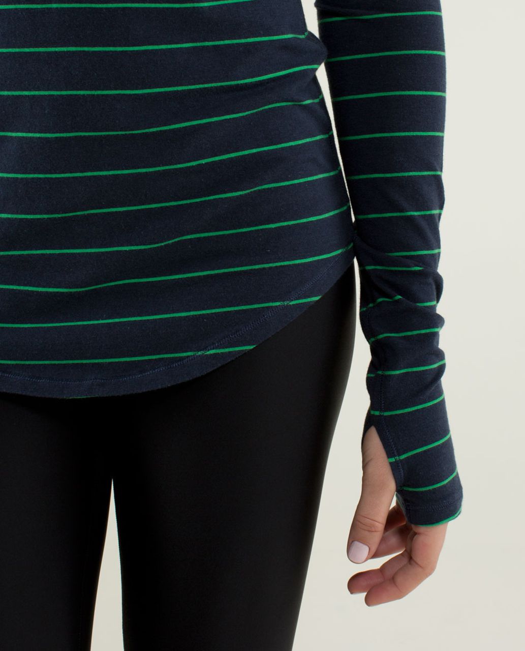 Lululemon Karma Long Sleeve - Slalom Stripe Inkwell