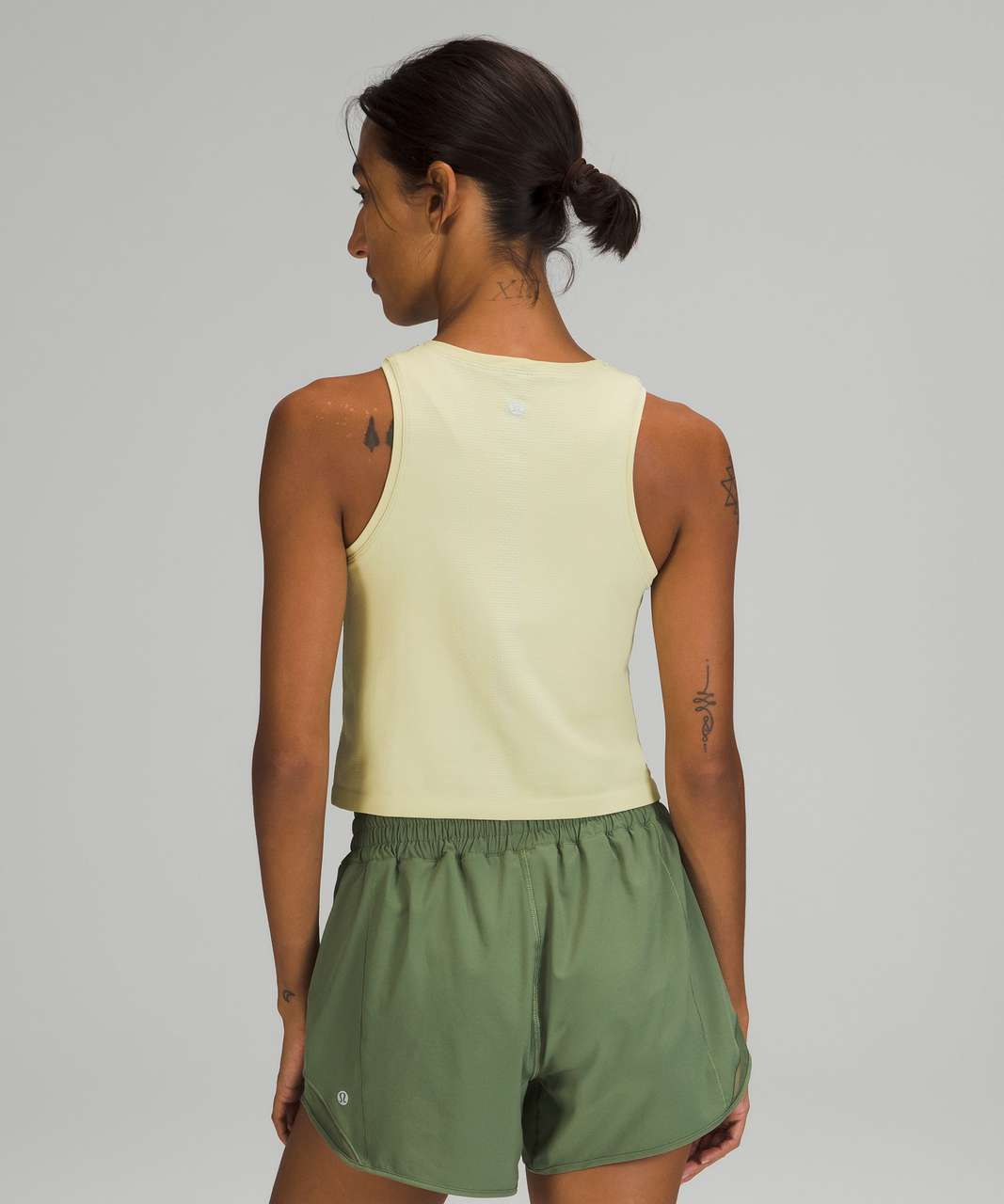 Swiftly High Neck Cropped Tank Top