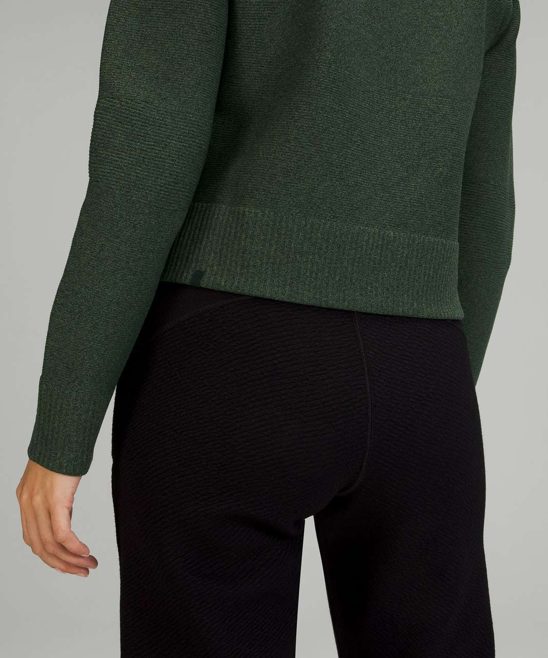 Lululemon All Around Full Zip Sweater - Rainforest Green / Green Twill