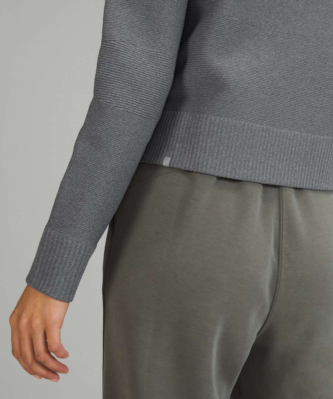 Lululemon All Around Full Zip Sweater - Rhino Grey / Asphalt Grey