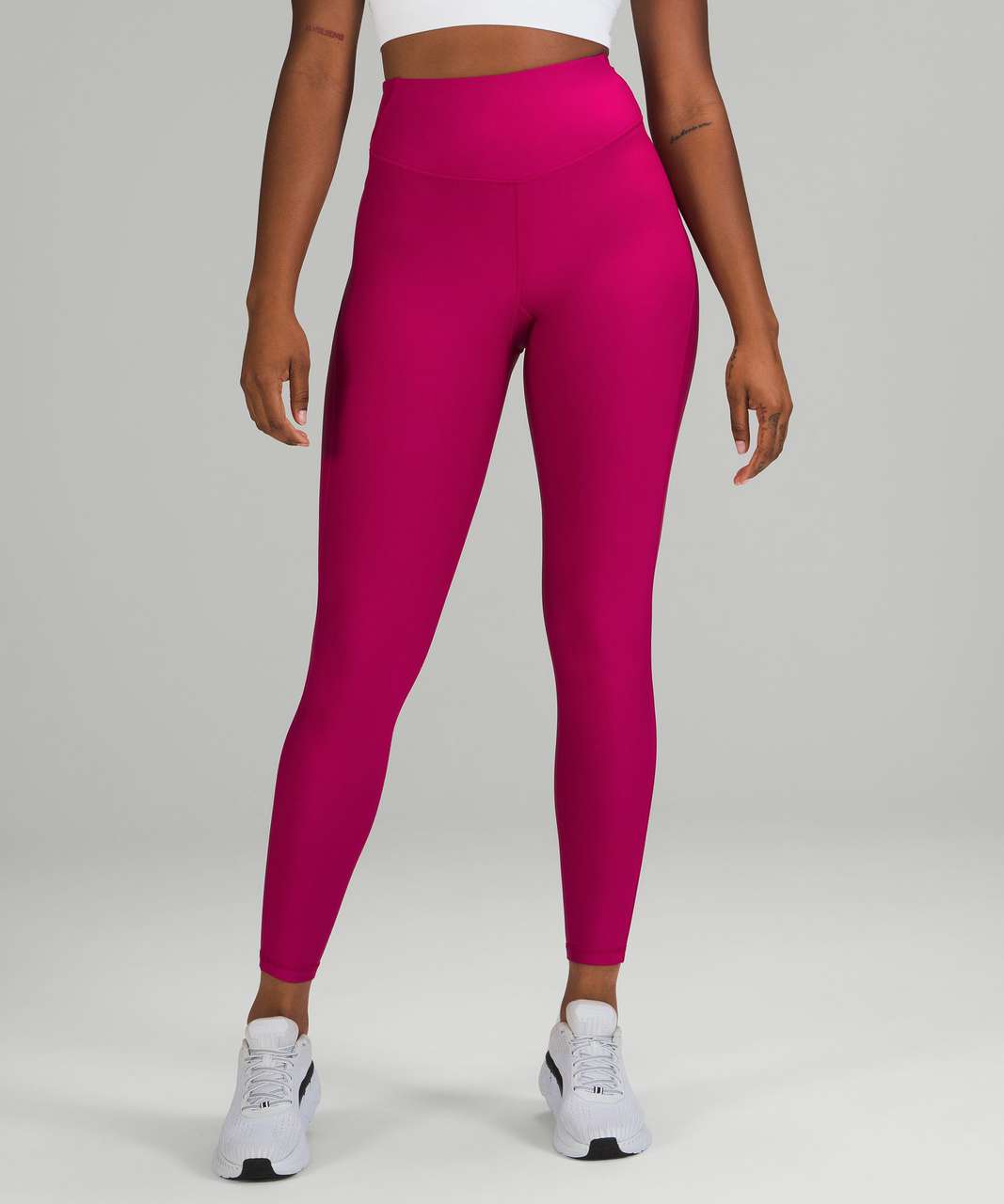 Lululemon Base Pace High-Rise Fleece Tight 28" - Wild Berry