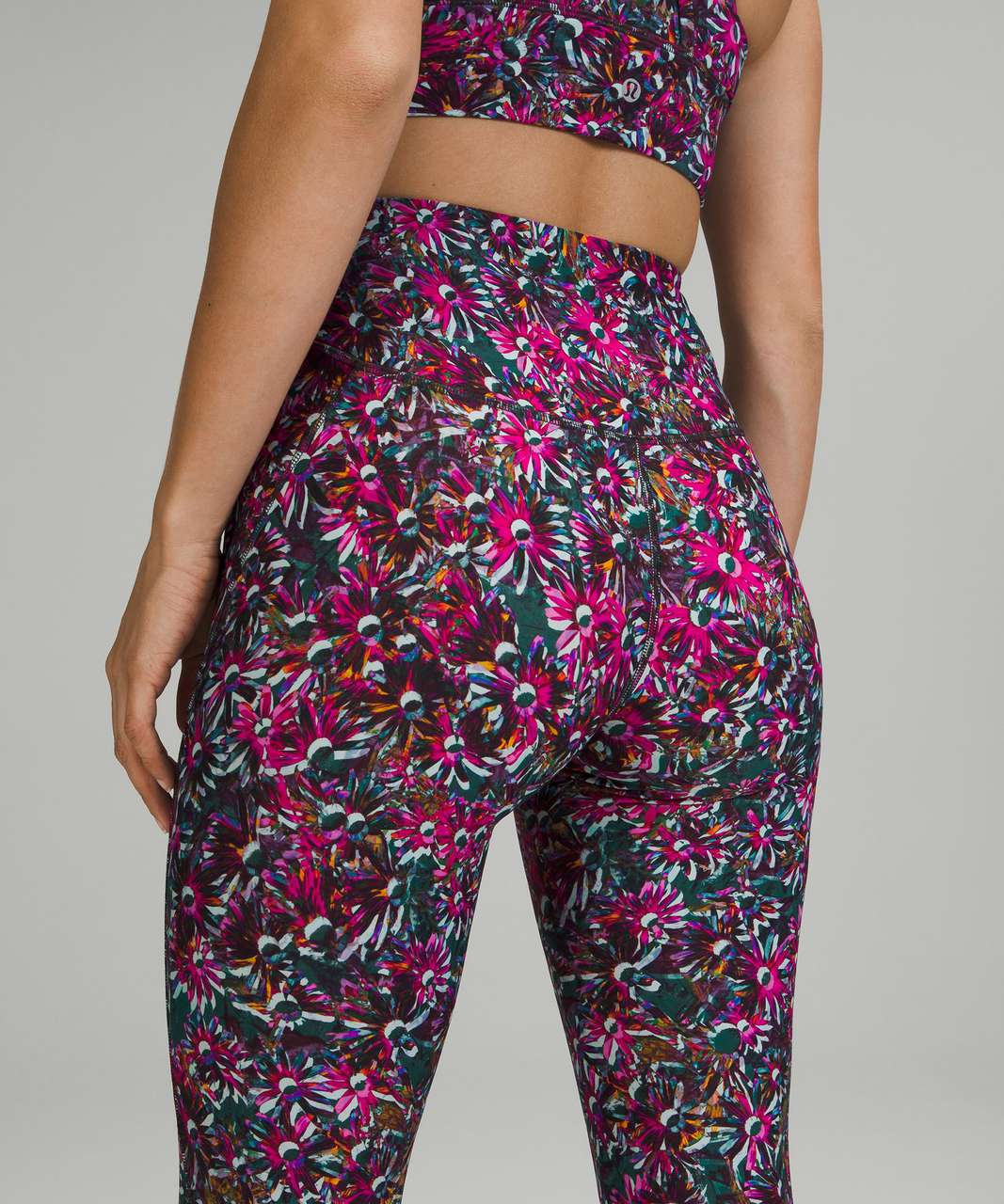 Lululemon Base Pace High-Rise Fleece Tight 28" - Floral Electric Multi
