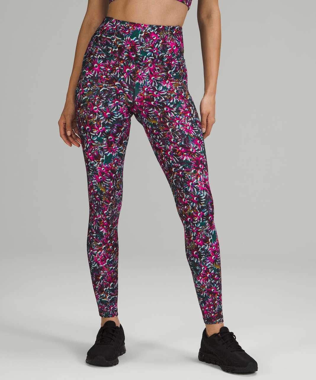 Lululemon Base Pace High-Rise Fleece Tight 28" - Floral Electric Multi