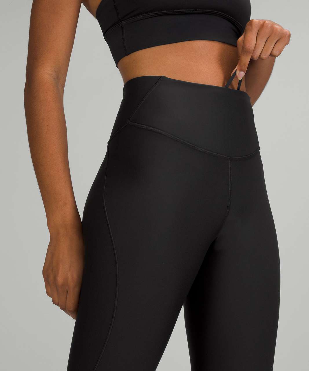 Lululemon Base Pace High-Rise Fleece Tight 28 - Black - lulu fanatics