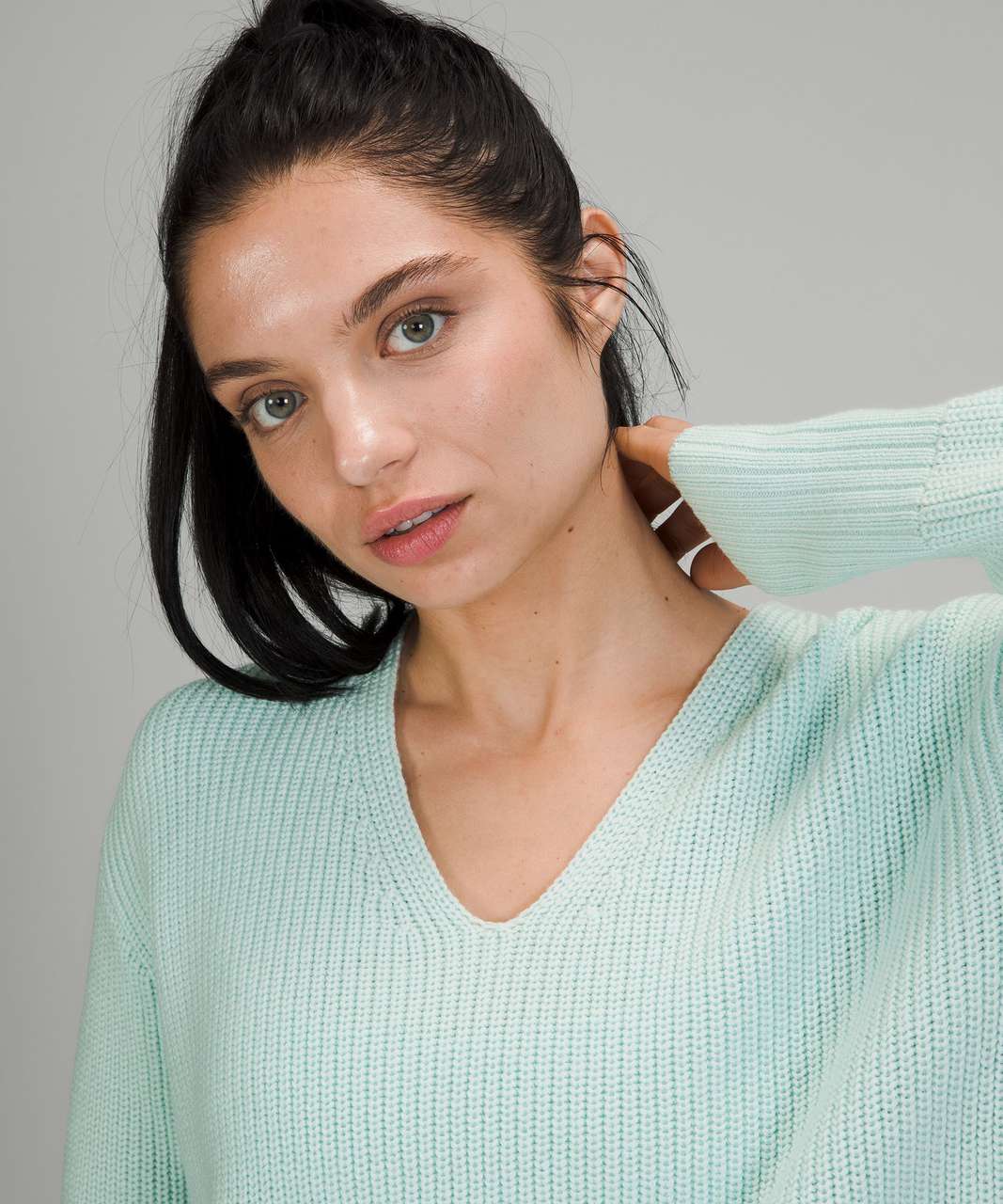 Lululemon Merino Wool V-Neck Sweater - Delicate Mint