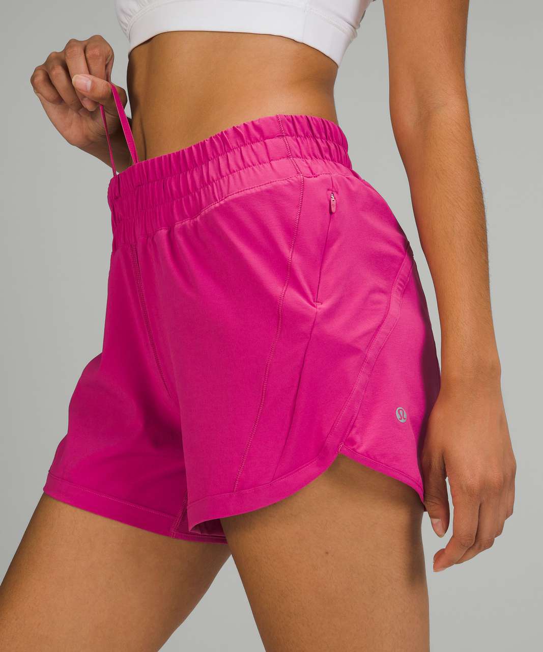 Lululemon Track That High-Rise Lined Short 5 - Purple Blossom Light - lulu  fanatics