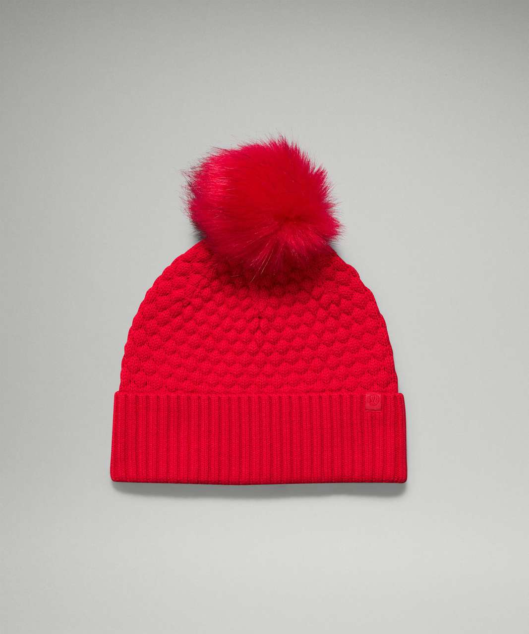 Lululemon Bubble Knit Pom Beanie - Grenadine Red