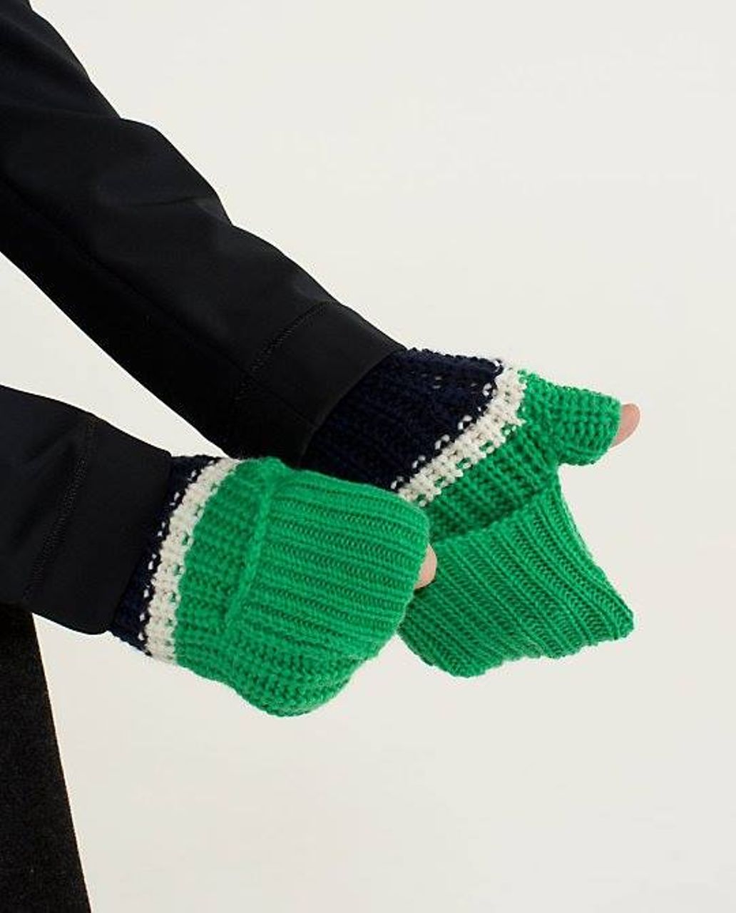 Lululemon Falling Freely Hand Warmers - Green Bean / Angel Wing / Inkwell