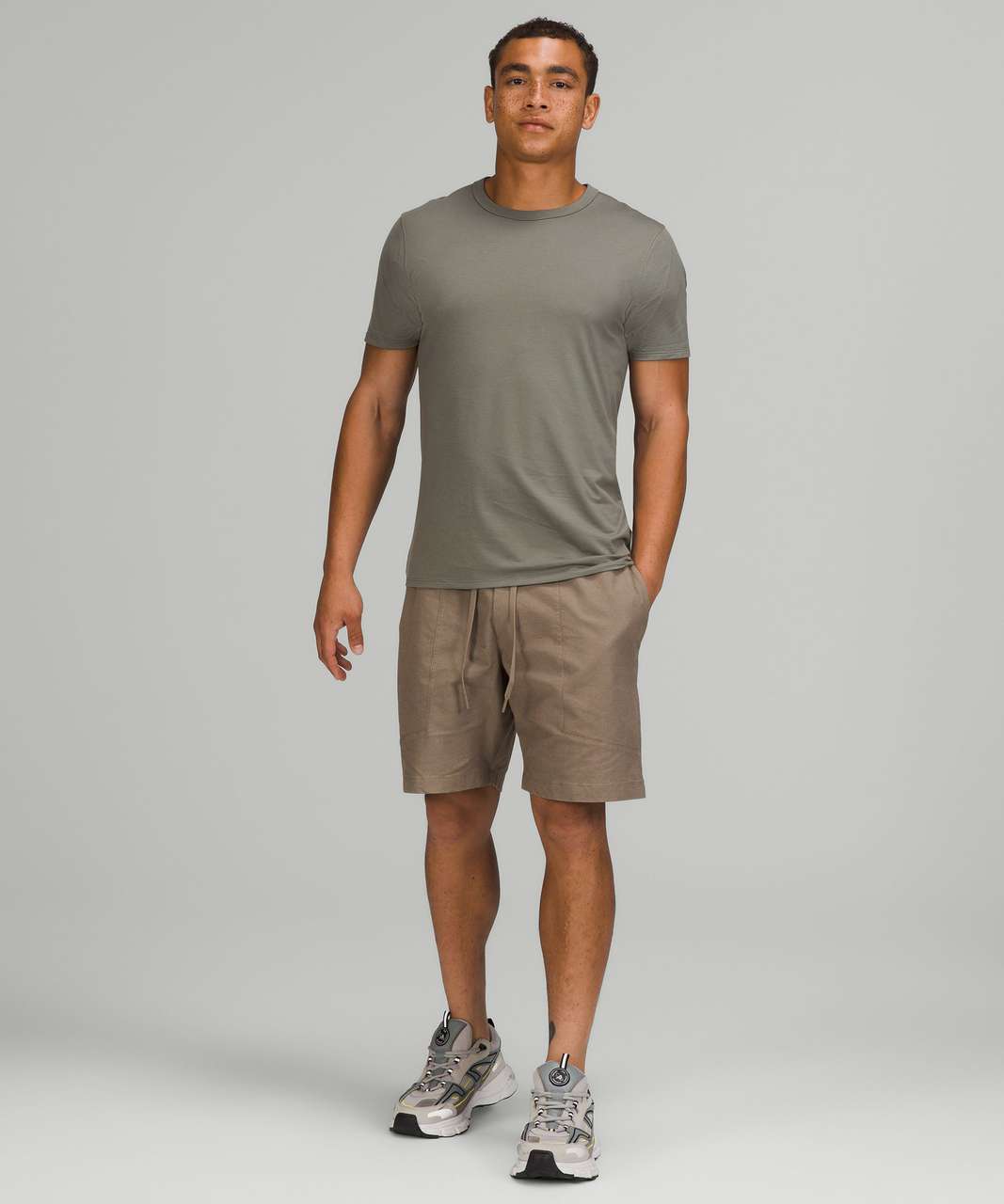 Lululemon The Fundamental T-Shirt - Grey Sage - lulu fanatics