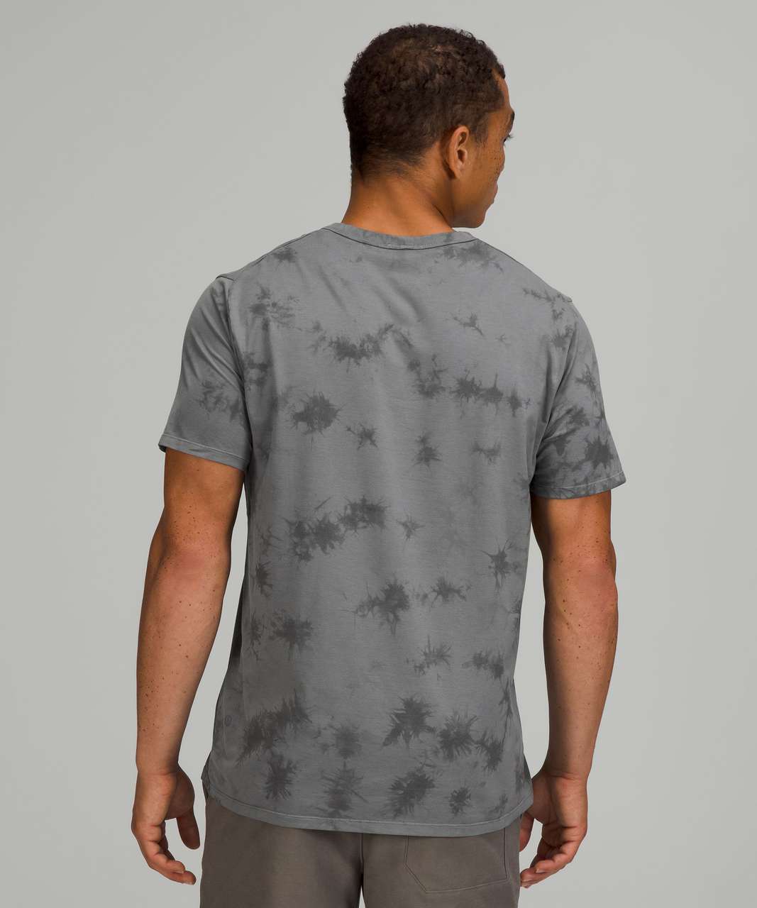 Lululemon The Fundamental T-Shirt - New Tide Shibori Asphalt Grey - lulu  fanatics