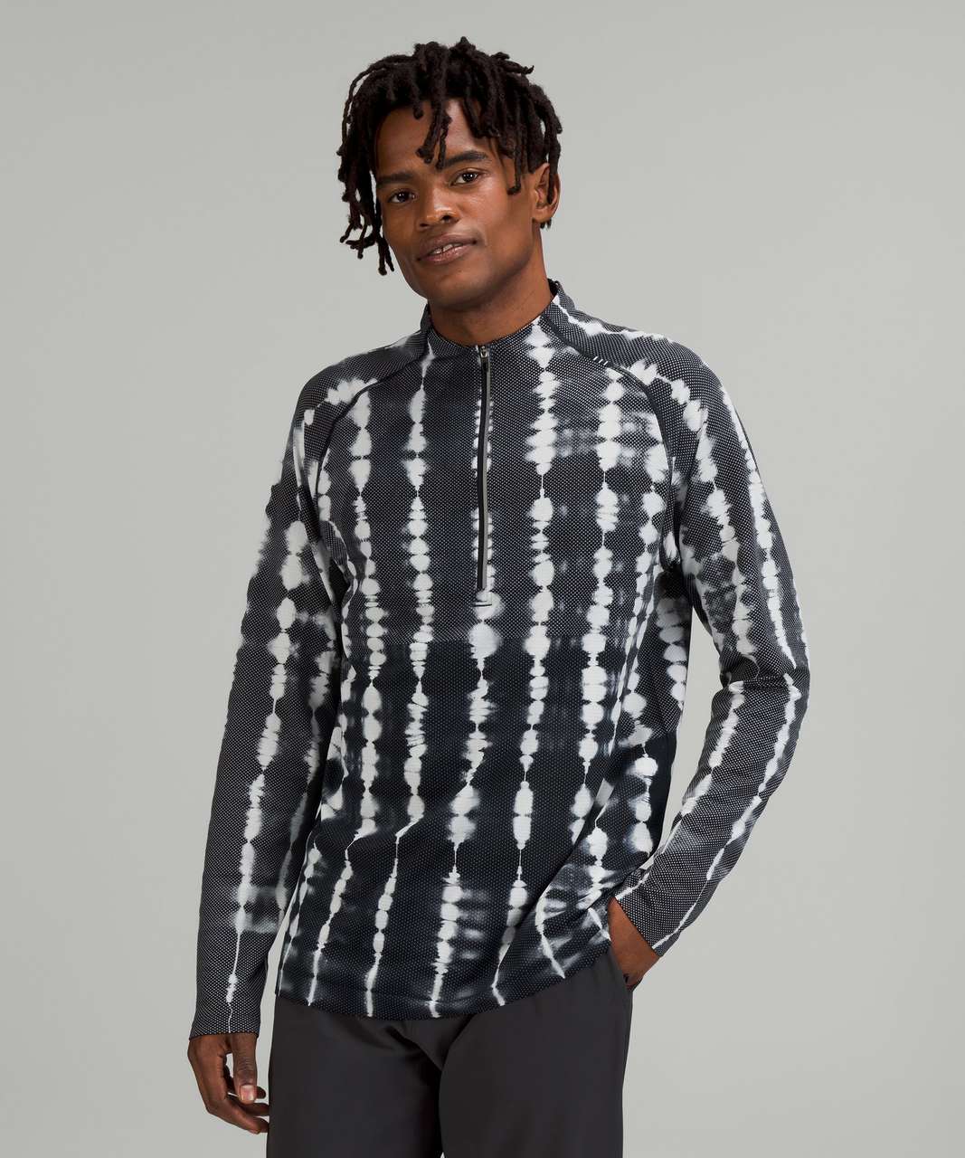 Lululemon Metal Vent Tech Half-Zip 2.0 - Shibori Dye Classic Navy